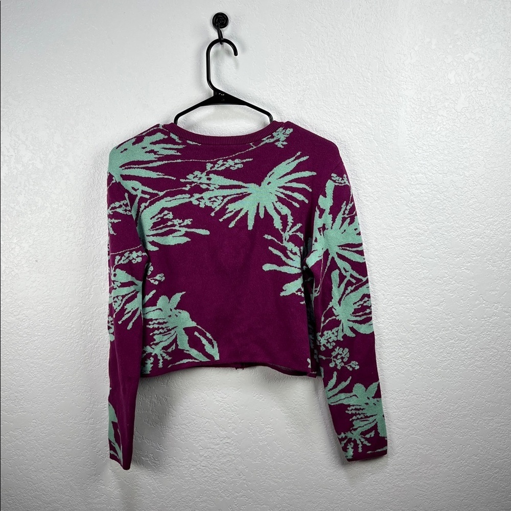 Future Collective Gabriella Karefa Johnson Sweater Knit Sz S Button Down Cropped - Picture 6 of 8